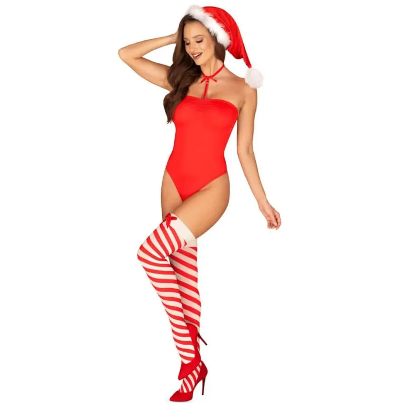 Obsessive Tenue Noël Kissmas Teddy 3 pièces